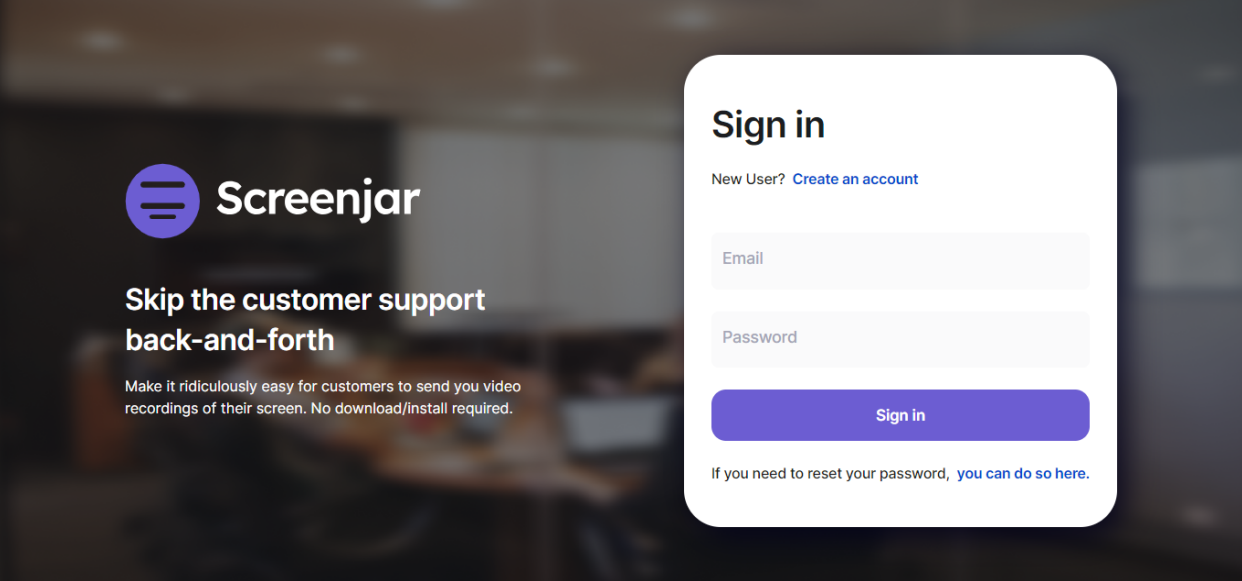 ScreenJar Customer Support Automation Tool